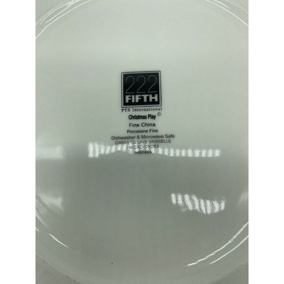 Belk Home Accents Wishes and Wonder 4 Fine China Holiday Plates - Picture 5 of 10